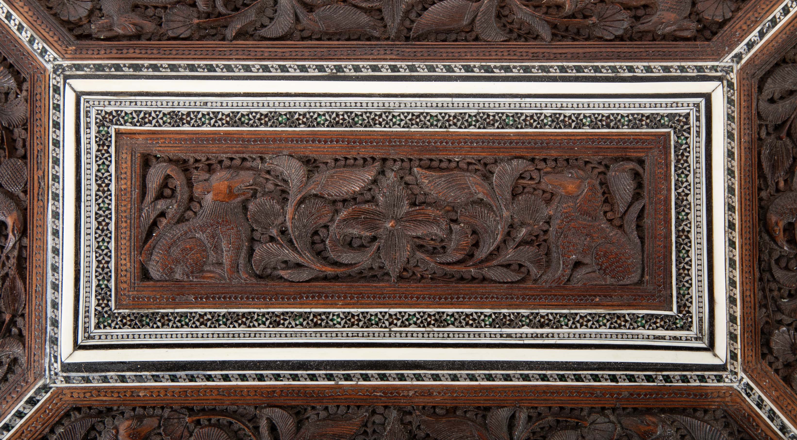 19th Century Anglo-Indian Sadeli Sewing/Work Box
