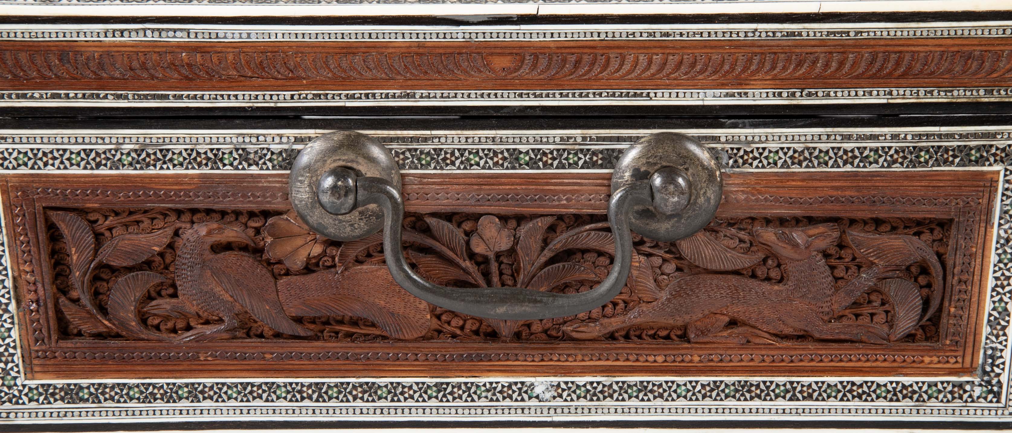 19th Century Anglo-Indian Sadeli Sewing/Work Box