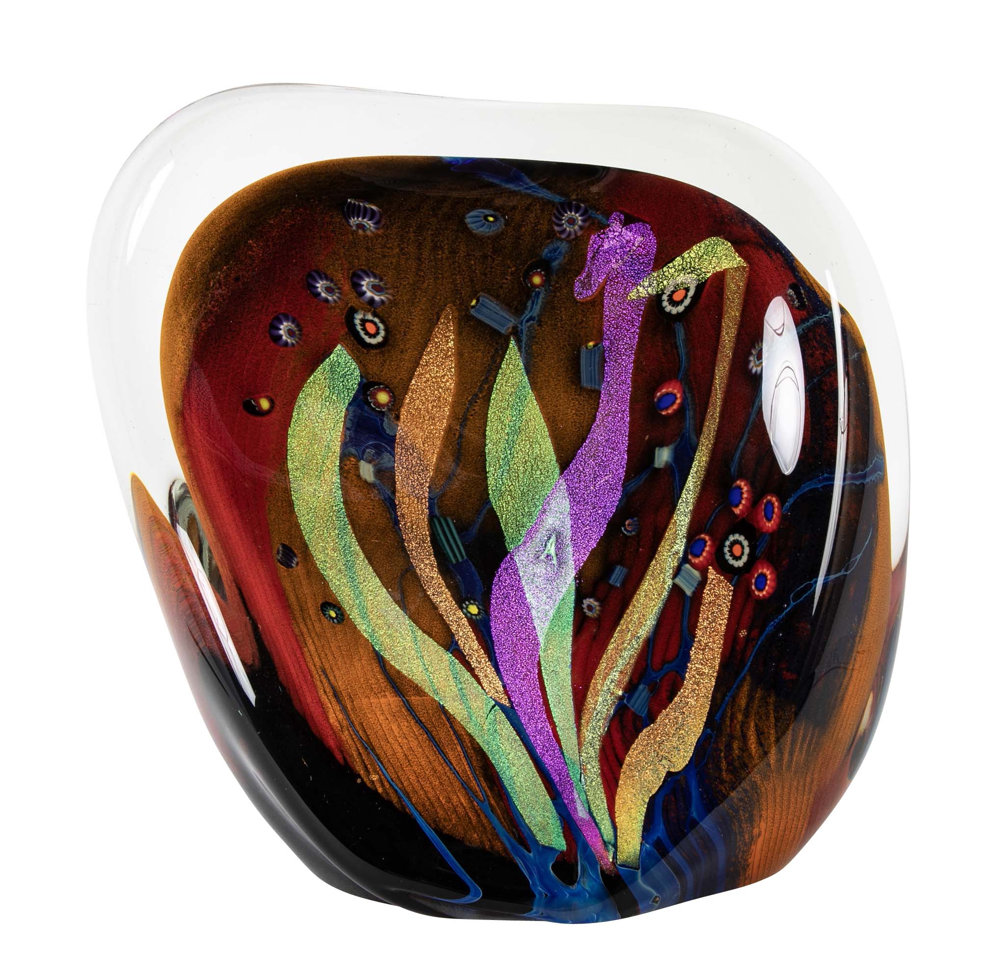 Art Glass Sculpture by American Glass Artist Rollin Karg