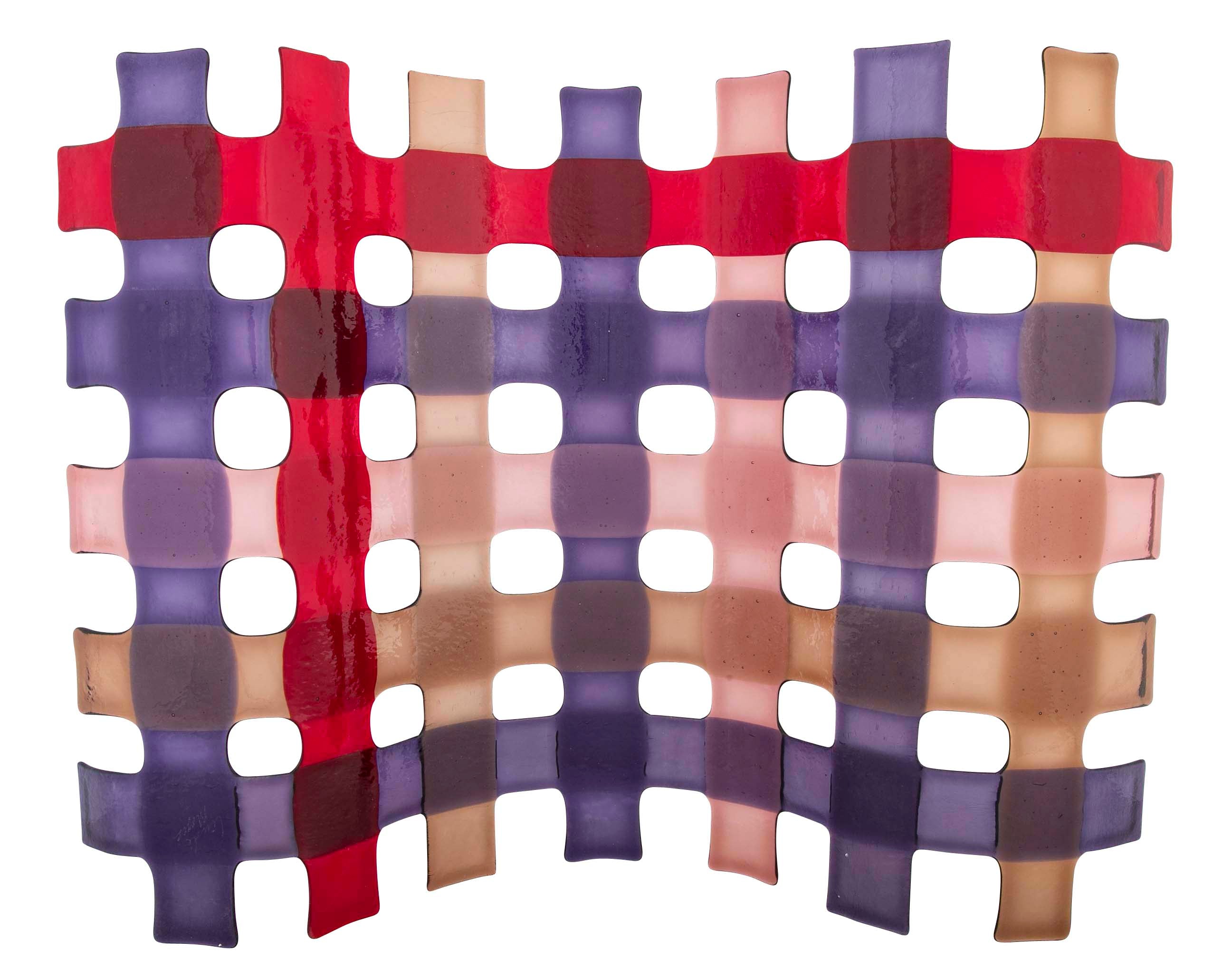 Murano Glass Grid Sculpture