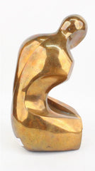 Mid-Century French Cubist Nude Bronze Sculpture