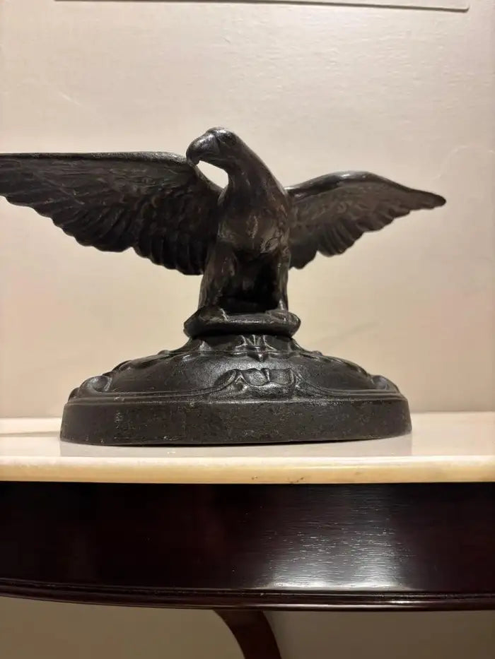 19th Century American Cast Iron Eagle Sculpture