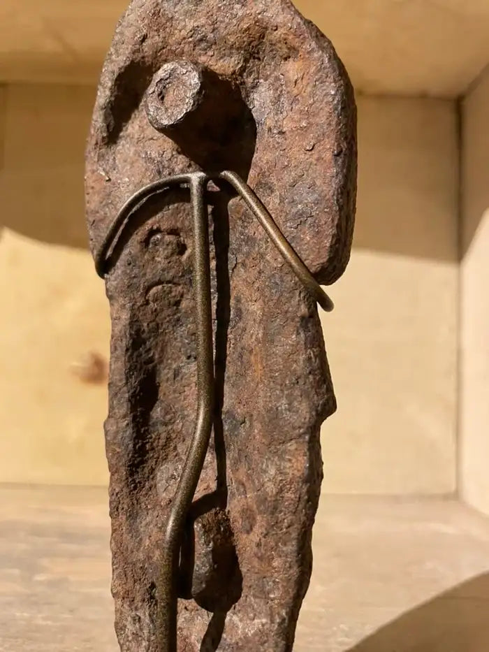 17th French Century Iron Figure of The Virgin
