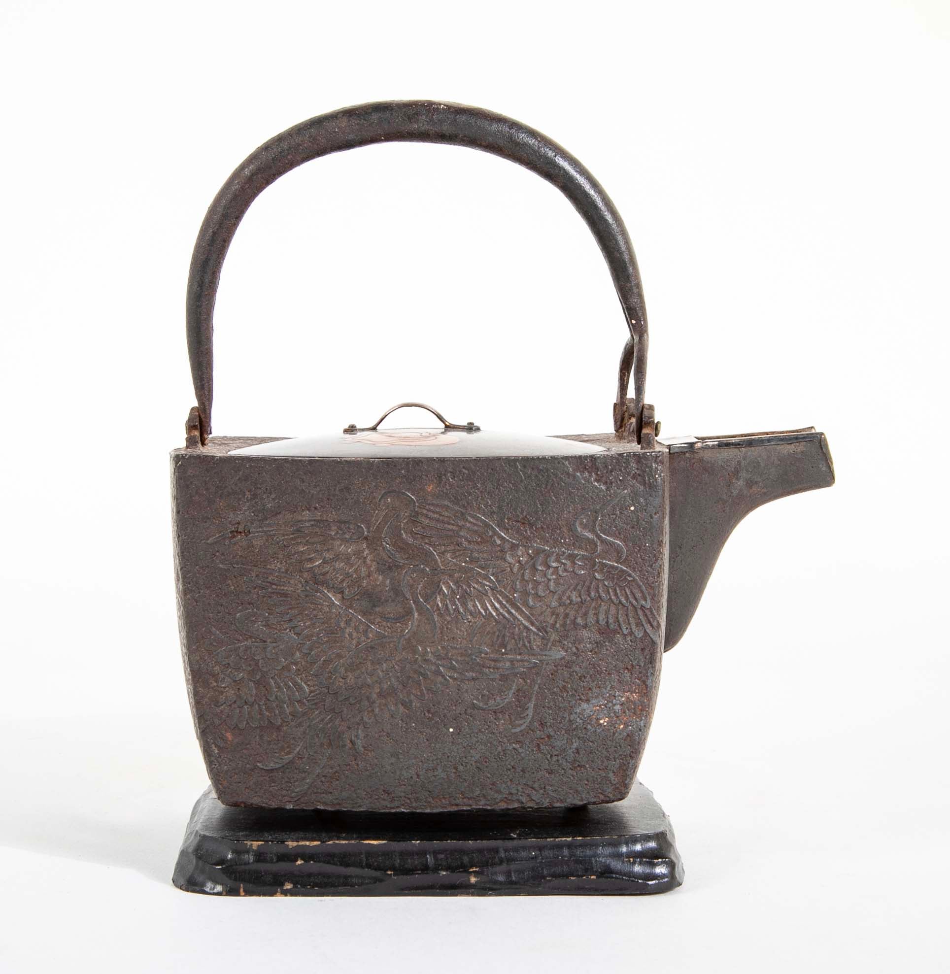 Late Edo / Early Meiji Era Japanese Iron Sake Warmer