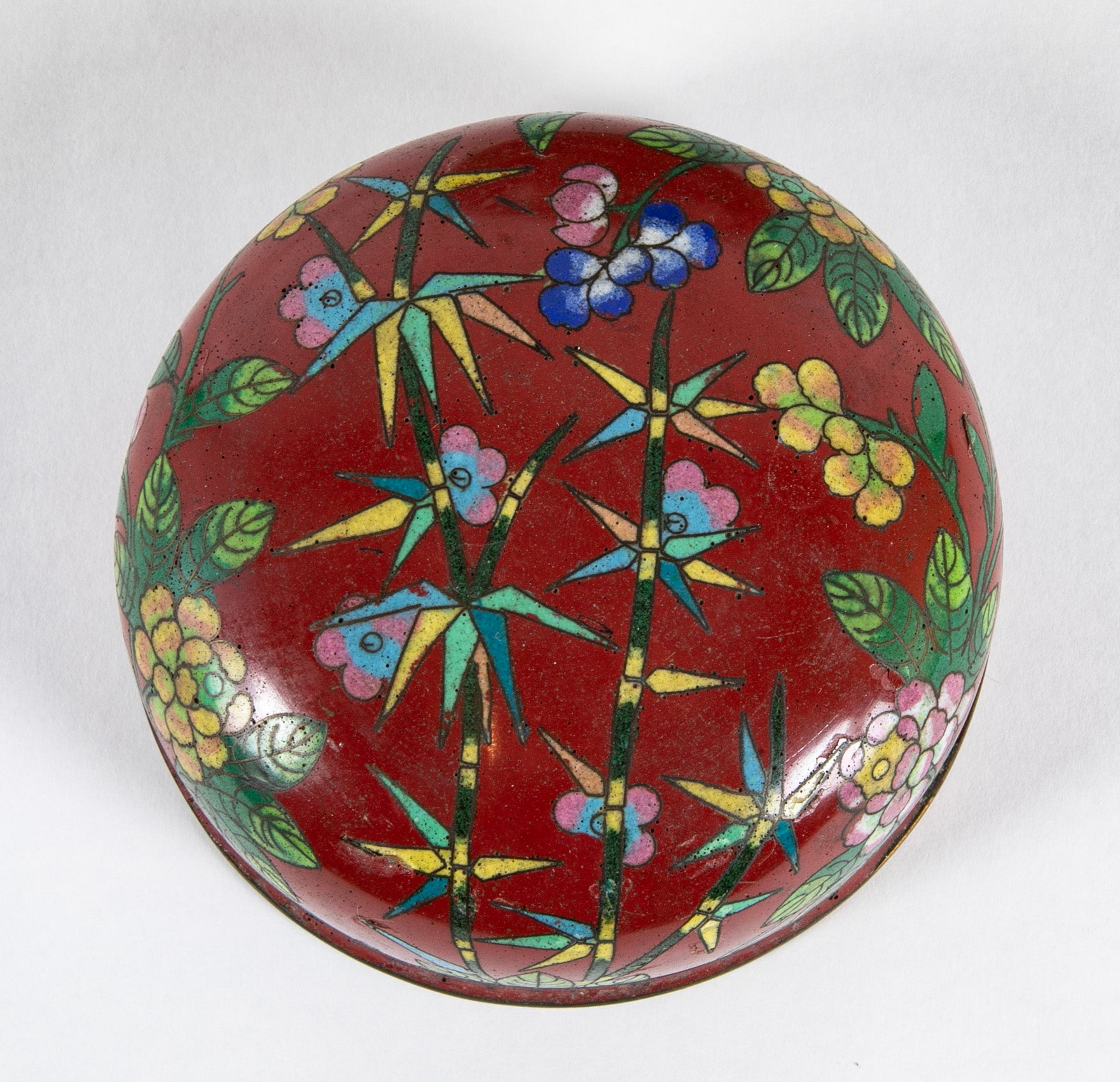 Pair of 19th Century Chinese Cloisonne Covered Jars