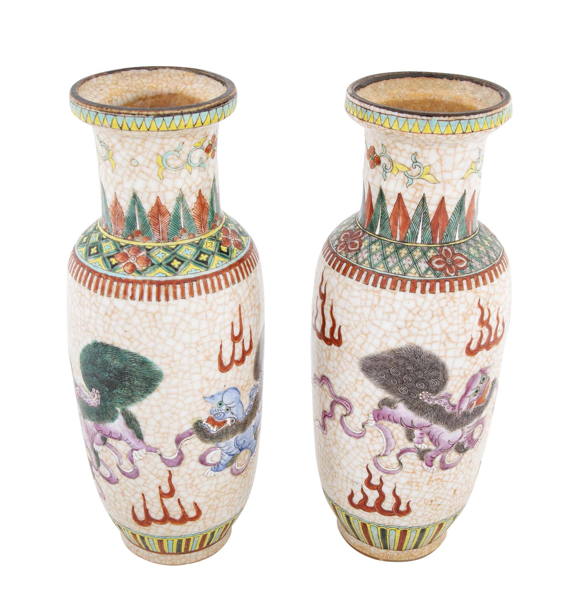 A Pair of 19th Century Chinese Porcelain Vases