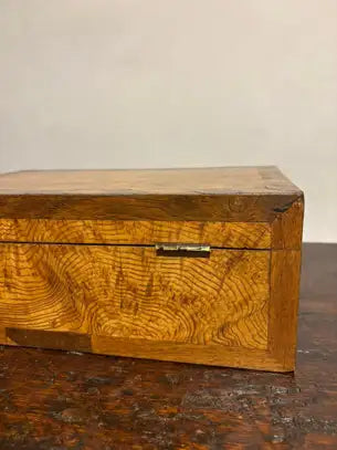19th Century Regency Elm Wood and Rosewood Box