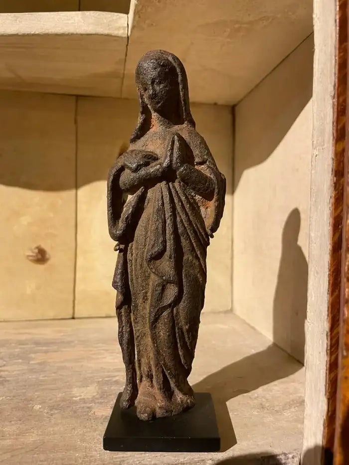 17th French Century Iron Figure of The Virgin