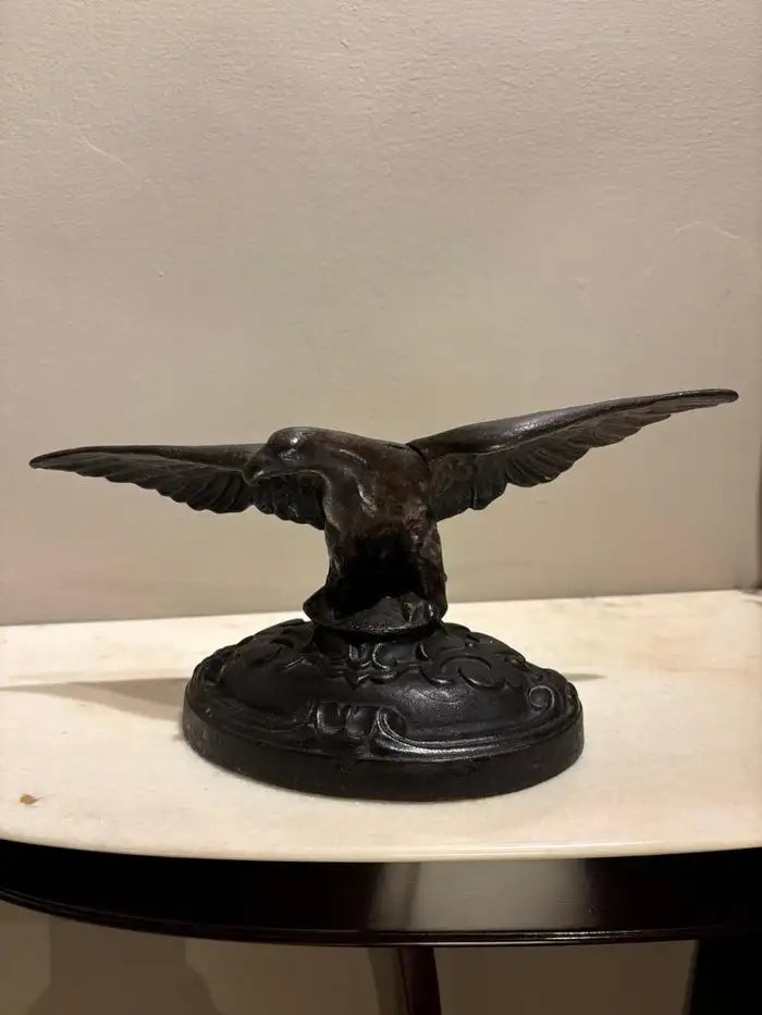 19th Century American Cast Iron Eagle Sculpture