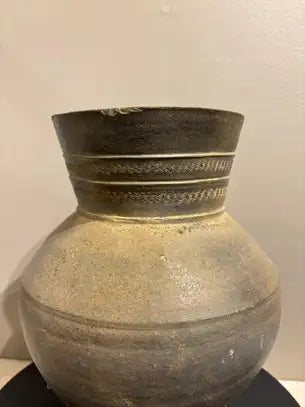 Korean Earthenware Pedestal Vessel, Three Kingdoms Period, 57 BC - 668 AD