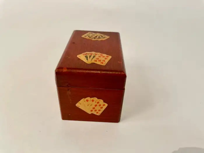 Italian Painted and Lacquered Playing Card Box