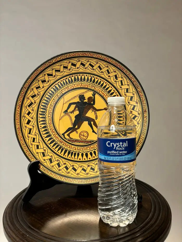 Ancient Greek Style Charger with Olympian Runners