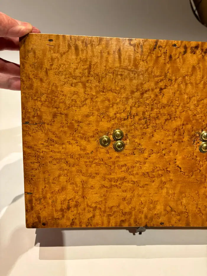 19th Century American Birds Eye Maple Wood Box