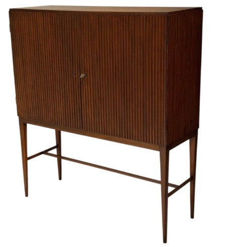 Frode Holm for Illums Bolighus Two-Door Teak Cabinet on Tapered Legs