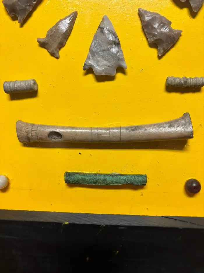 Arrowhead Collection, Eastern Woodlands Indians Artifacts, Stone, Copper, Bone