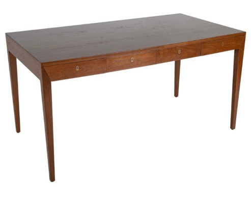 Severin Hansen Teak Desk for Haslev Møbelfabrik