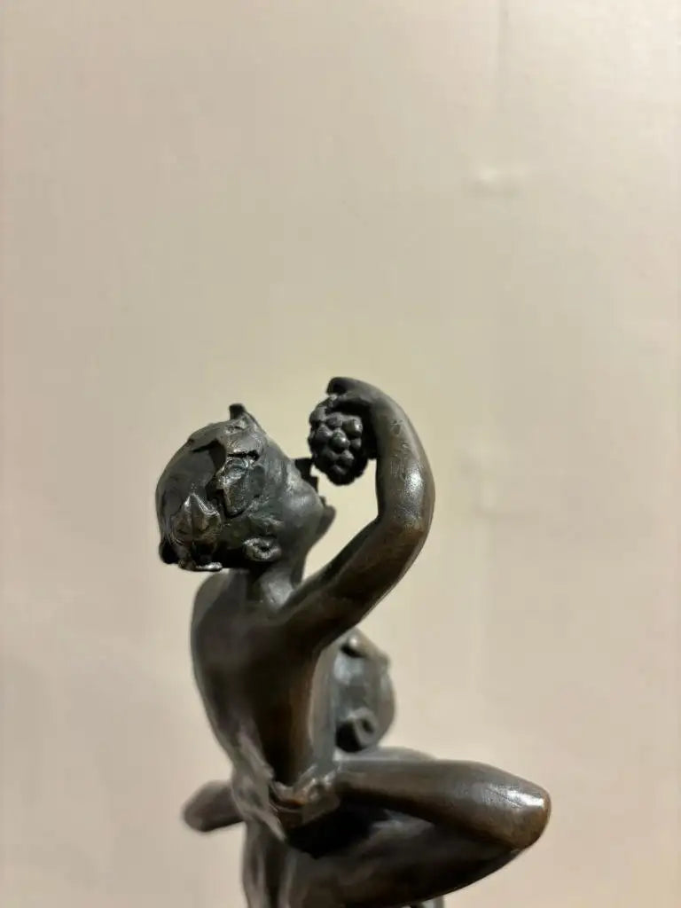 Bronze Satyr Carrying the Young Dionysus by Franz Bergman