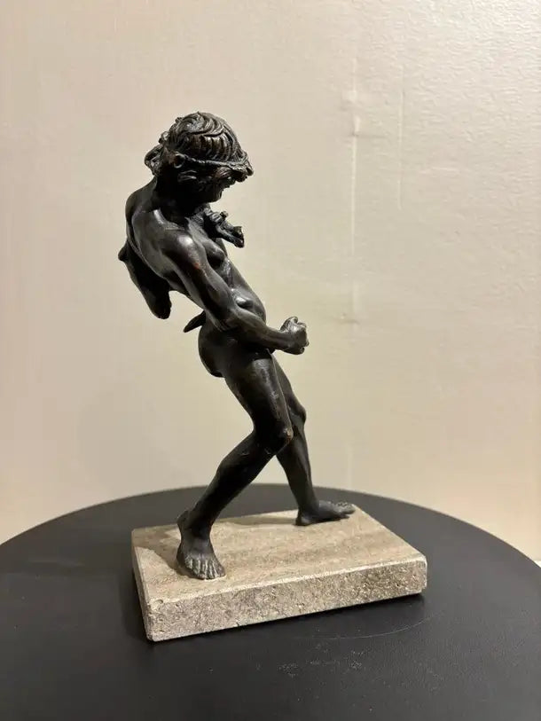19th Century Italian Grand Tour Bronze of a Satyr Sculpture, Pompeii