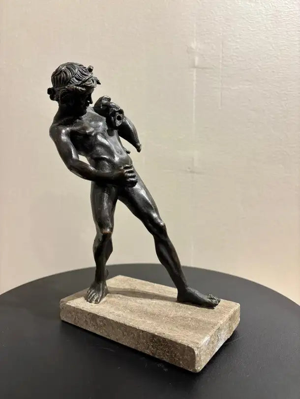 19th Century Italian Grand Tour Bronze of a Satyr Sculpture, Pompeii