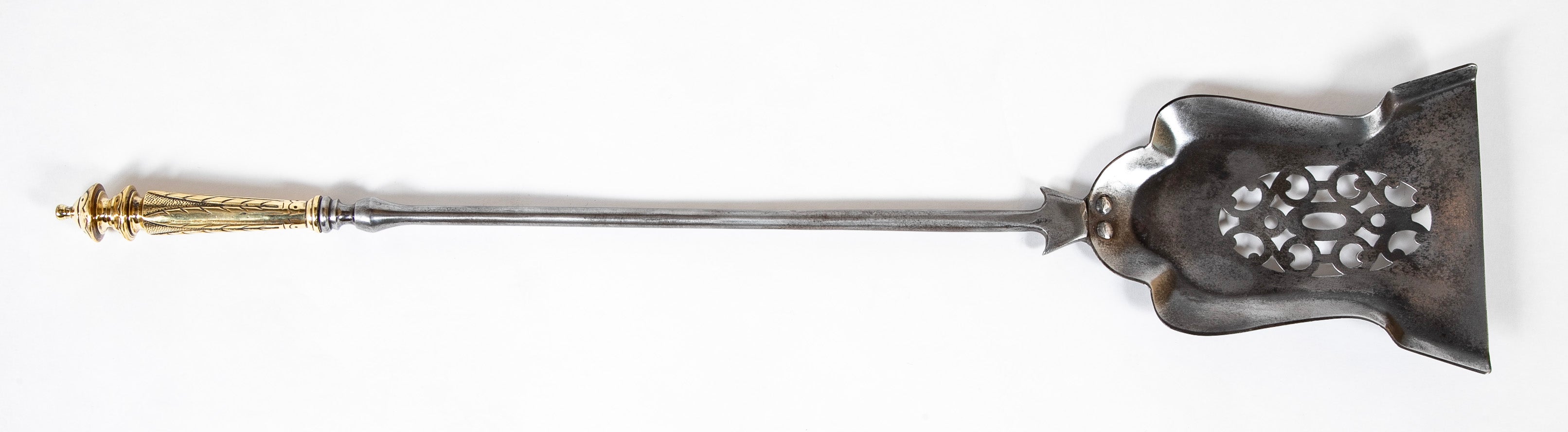 Set of Three Early 19th Century English Steel & Bronze Fire Tools