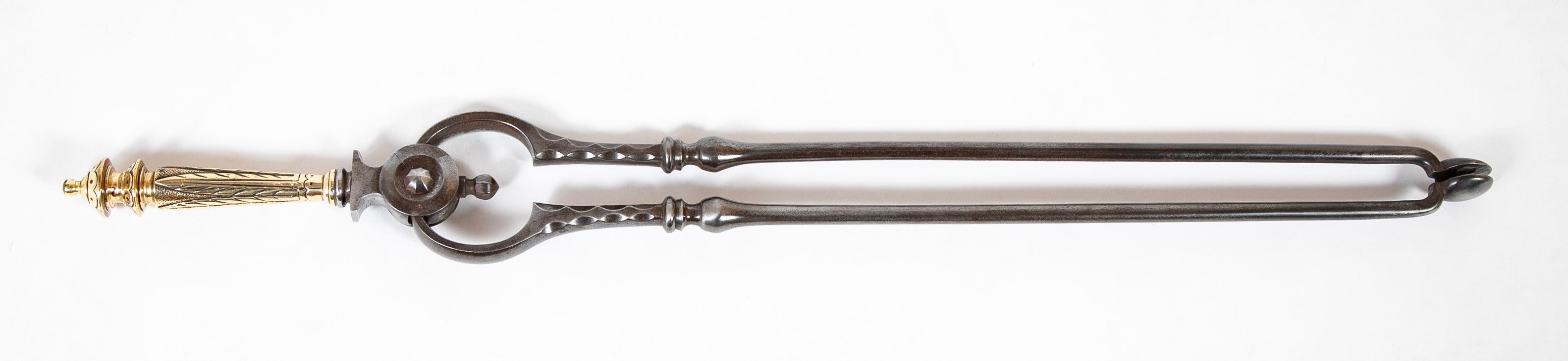 Set of Three Early 19th Century English Steel & Bronze Fire Tools