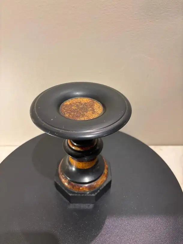 English Regency Period Blue John Tazza with Black Marble