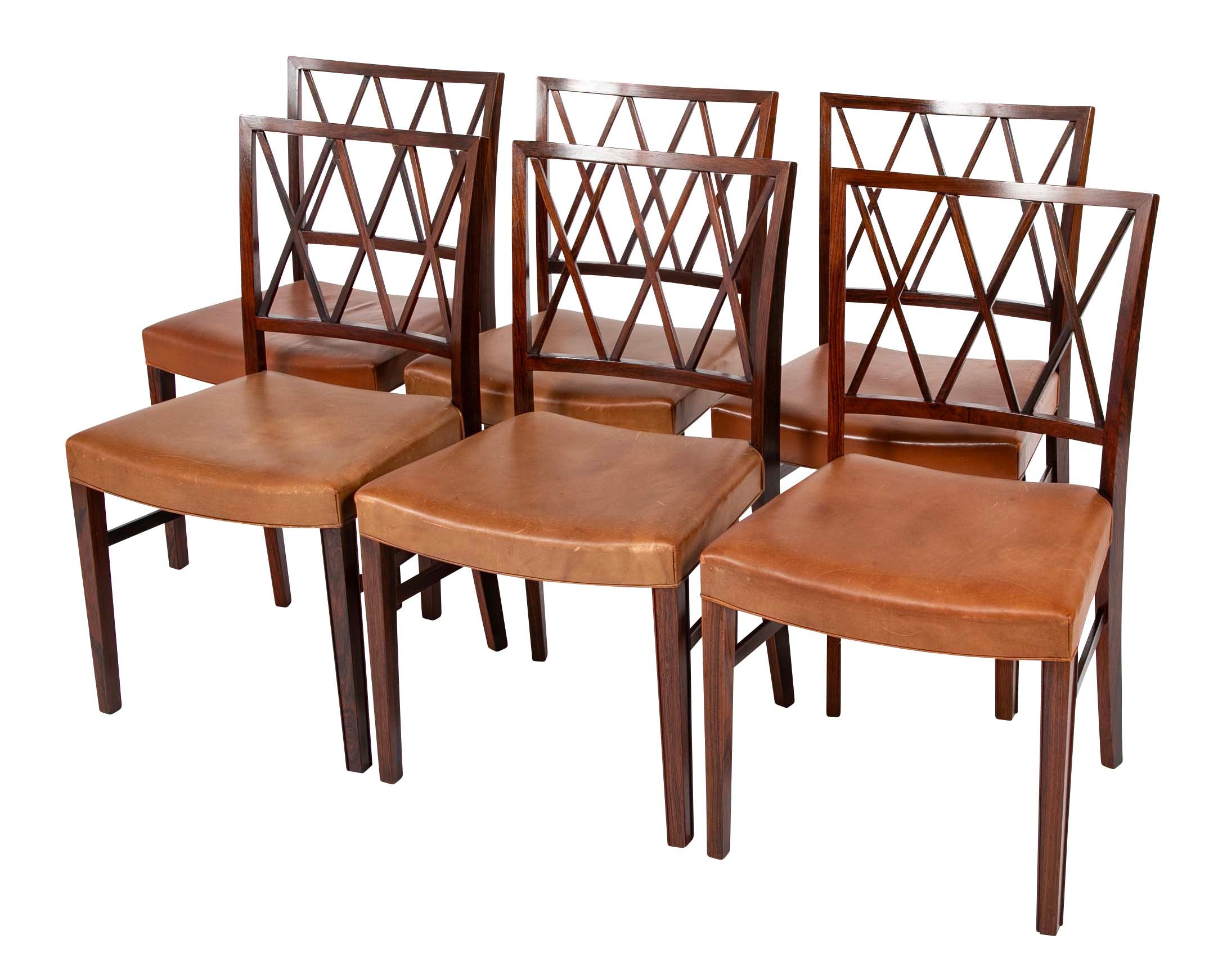 Set of 12 Ole Wanscher Design Rosewood Dining Chairs