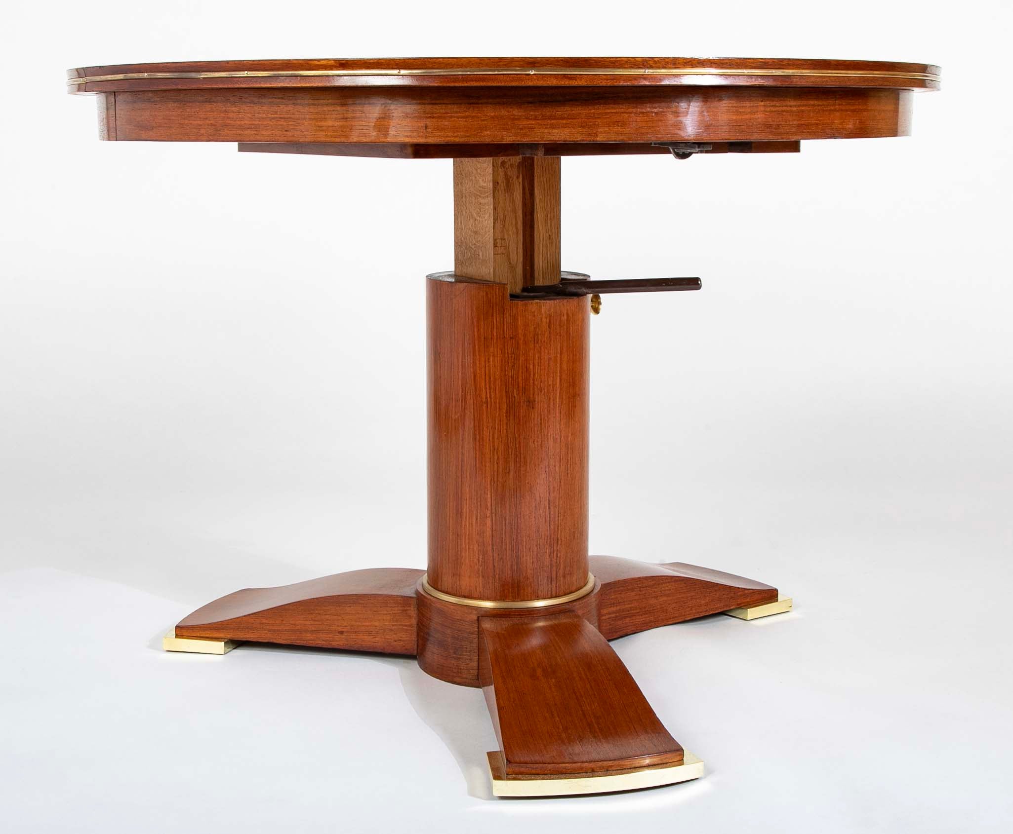 Round Table elevation system by Jules Leleu