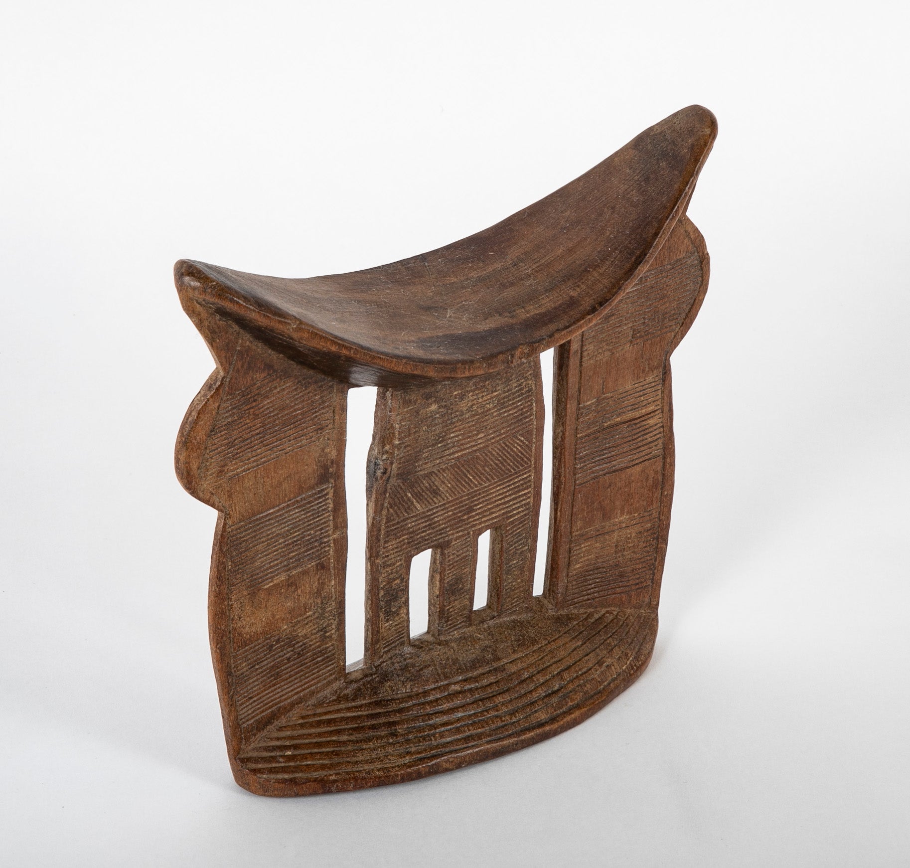 A 20th Century African Carved Wood Headrest