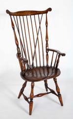 A New England Windsor Armchair with Comb Back