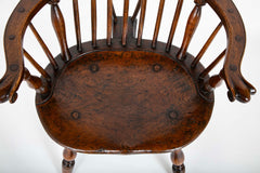 A New England Windsor Armchair with Comb Back