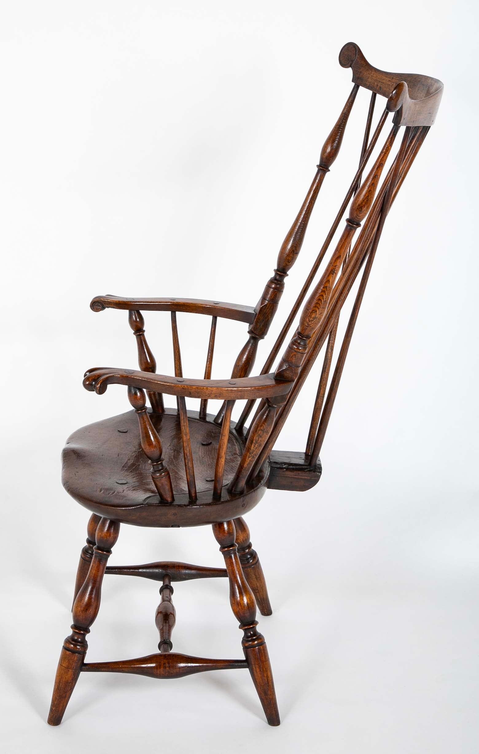 A New England Windsor Armchair with Comb Back