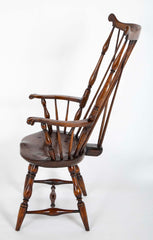 A New England Windsor Armchair with Comb Back