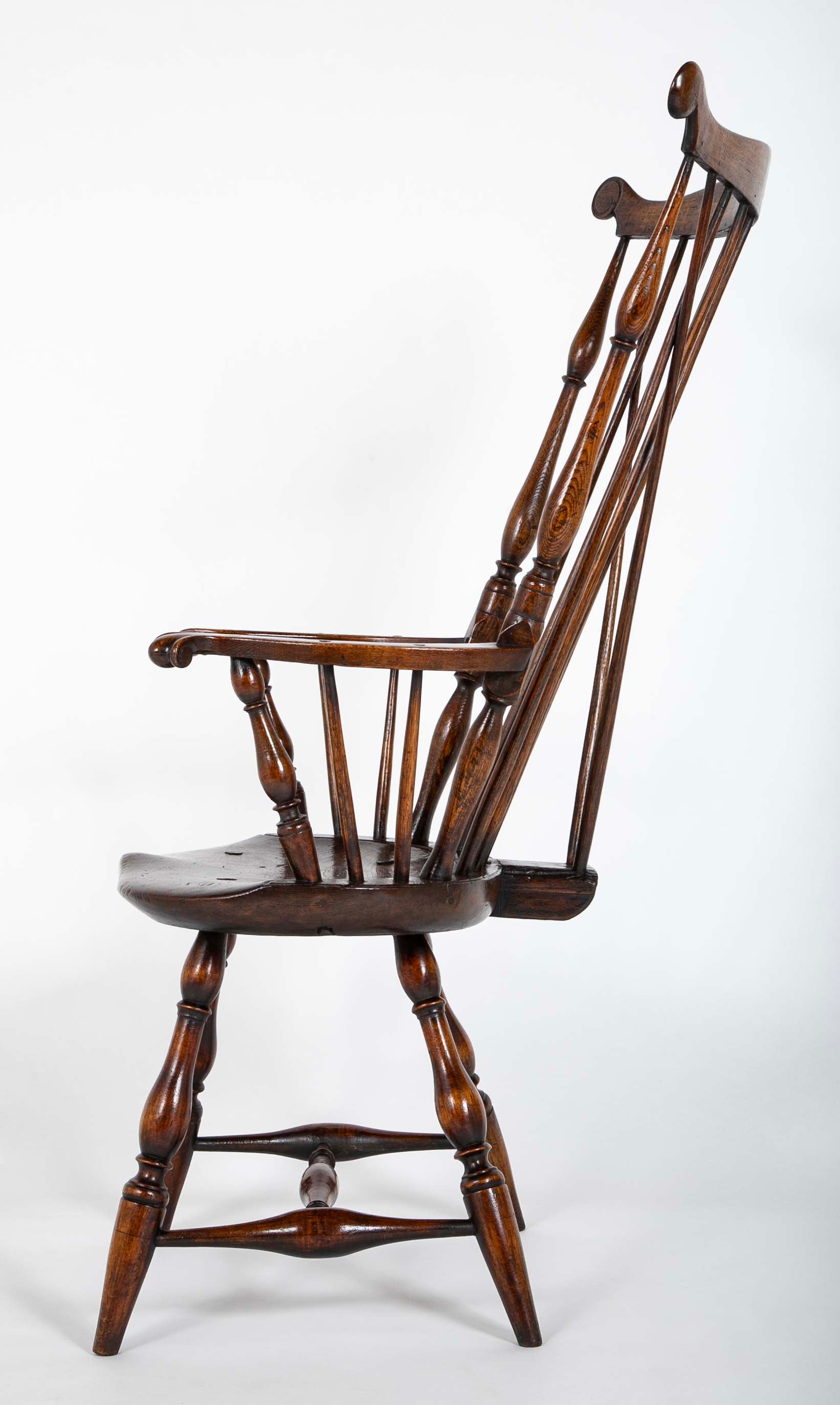 A New England Windsor Armchair with Comb Back