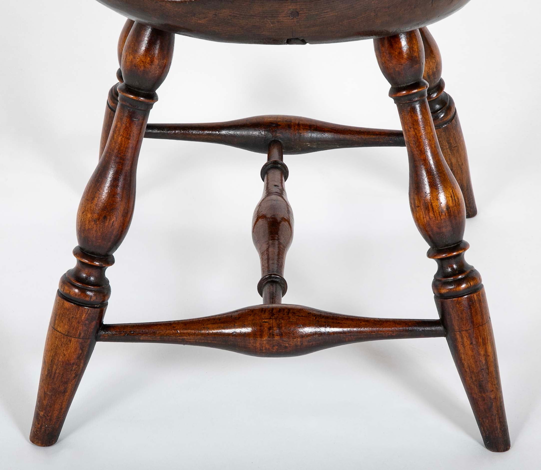 A New England Windsor Armchair with Comb Back
