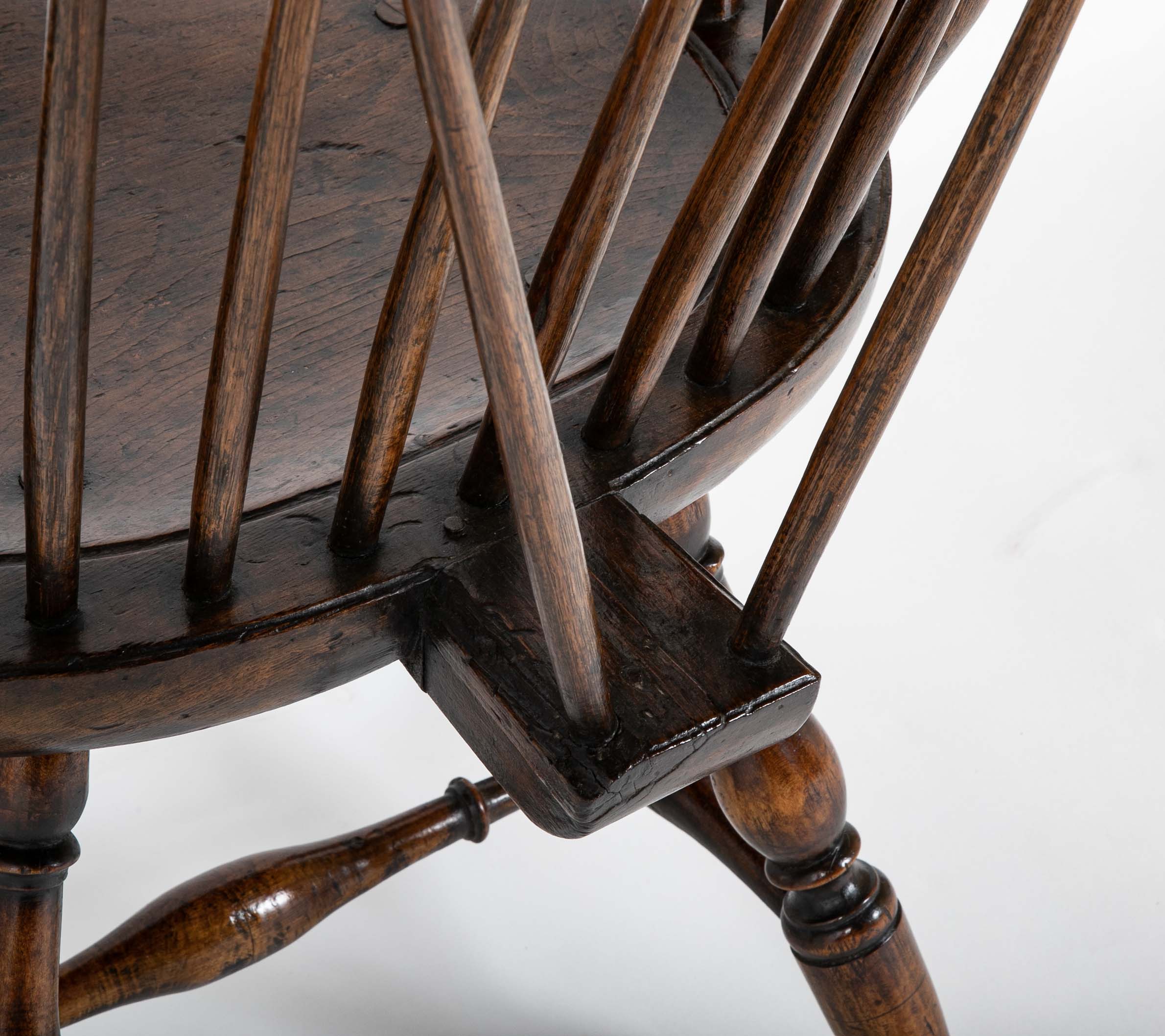 A New England Windsor Armchair with Comb Back
