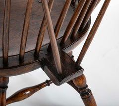 A New England Windsor Armchair with Comb Back