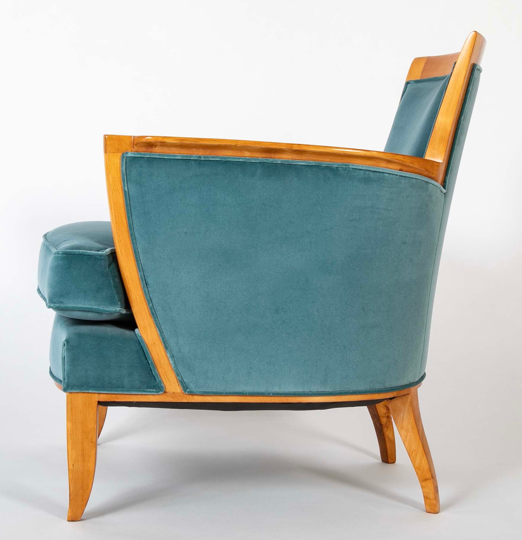 Pair of Armchairs by Jules Leleu