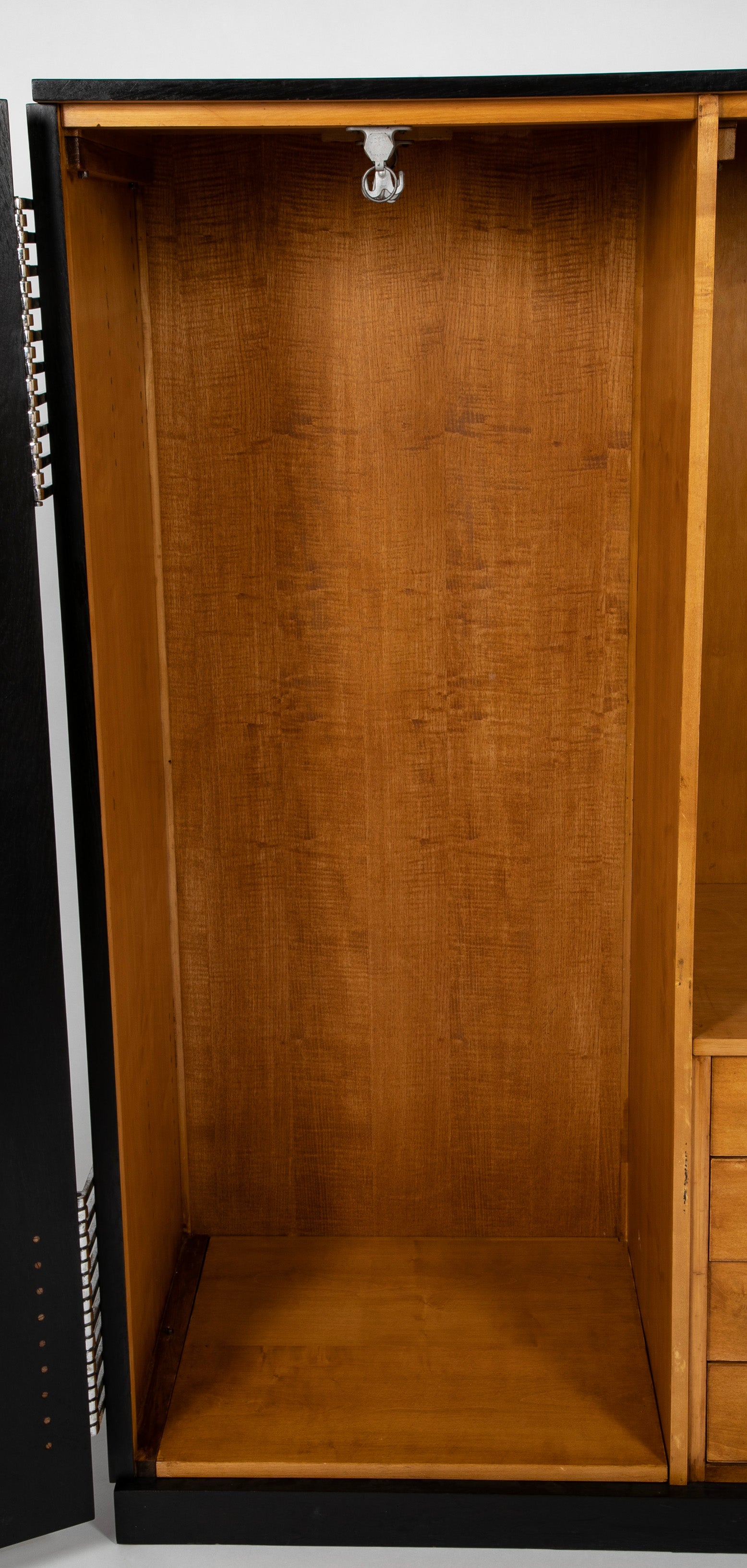 Ebonized Oak Cabinet Designed by Jean Pascaud & Produced by Maison L' IDEAL