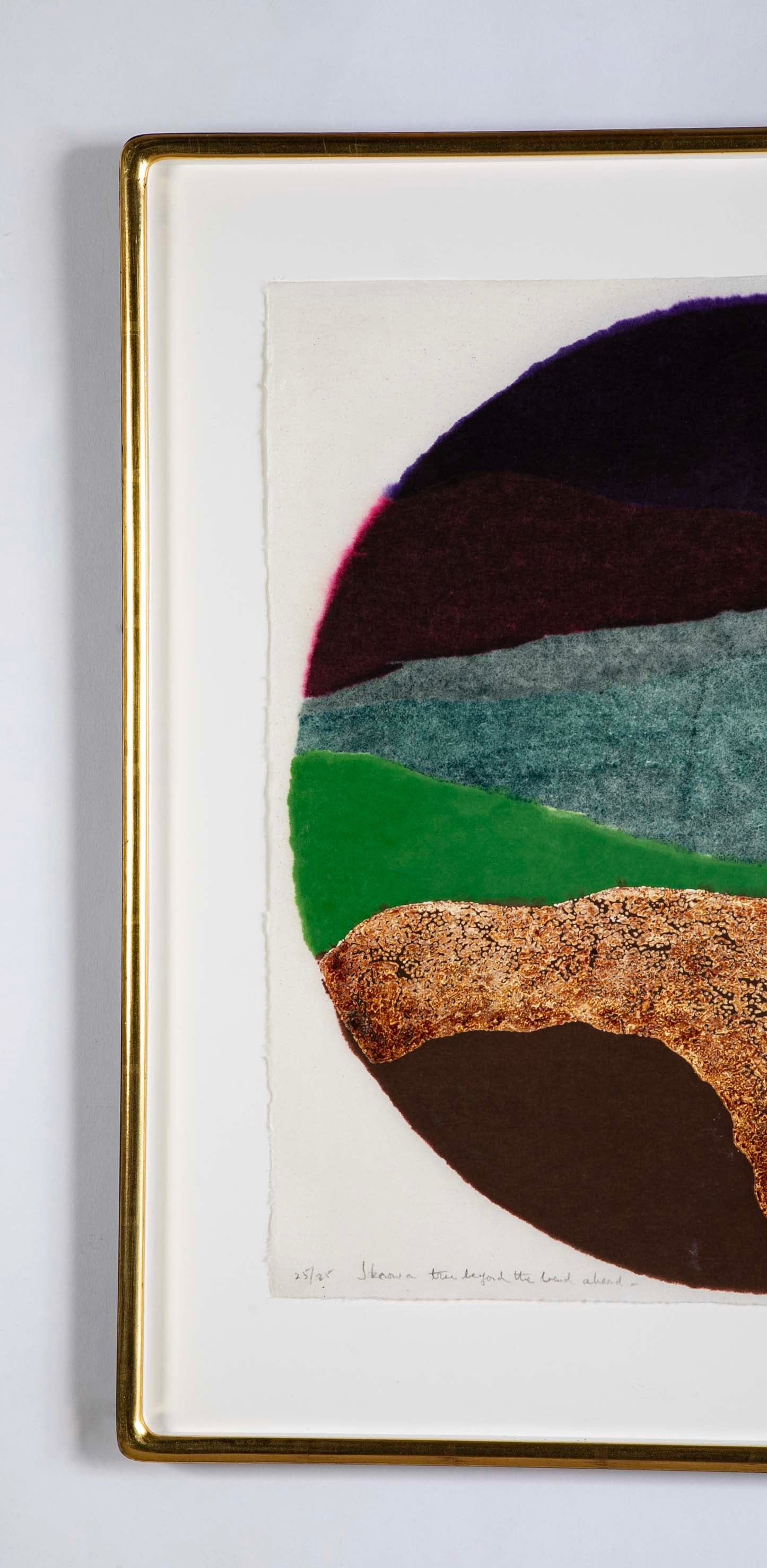 Richard Kemble Serigraph in Color "I know a Tree Beyond the Bend Ahead"