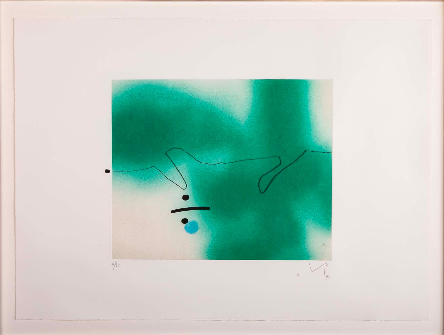 "Linear Movement" Etching & Aquatint by Victor Pasmore