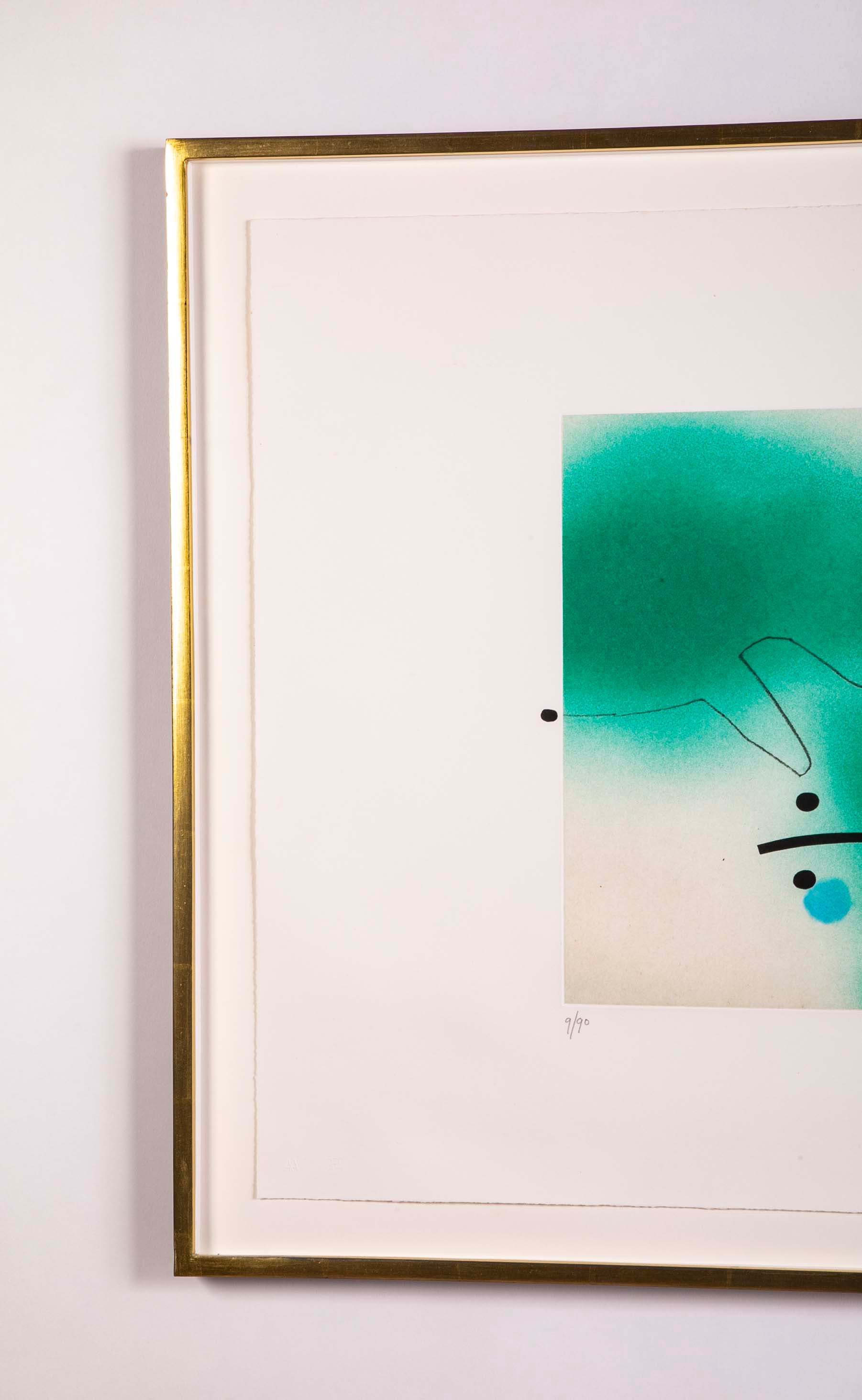 "Linear Movement" Etching & Aquatint by Victor Pasmore