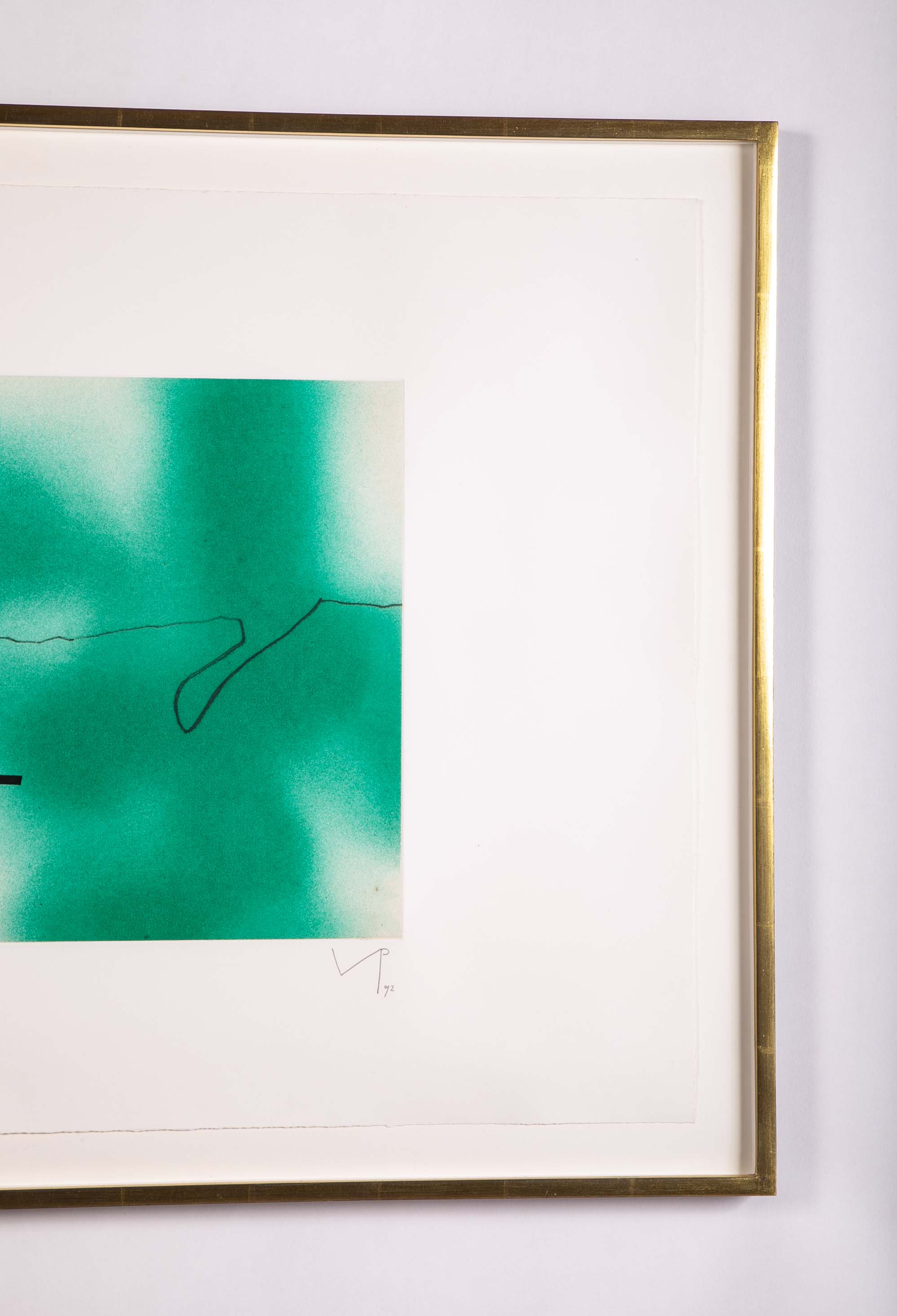 "Linear Movement" Etching & Aquatint by Victor Pasmore