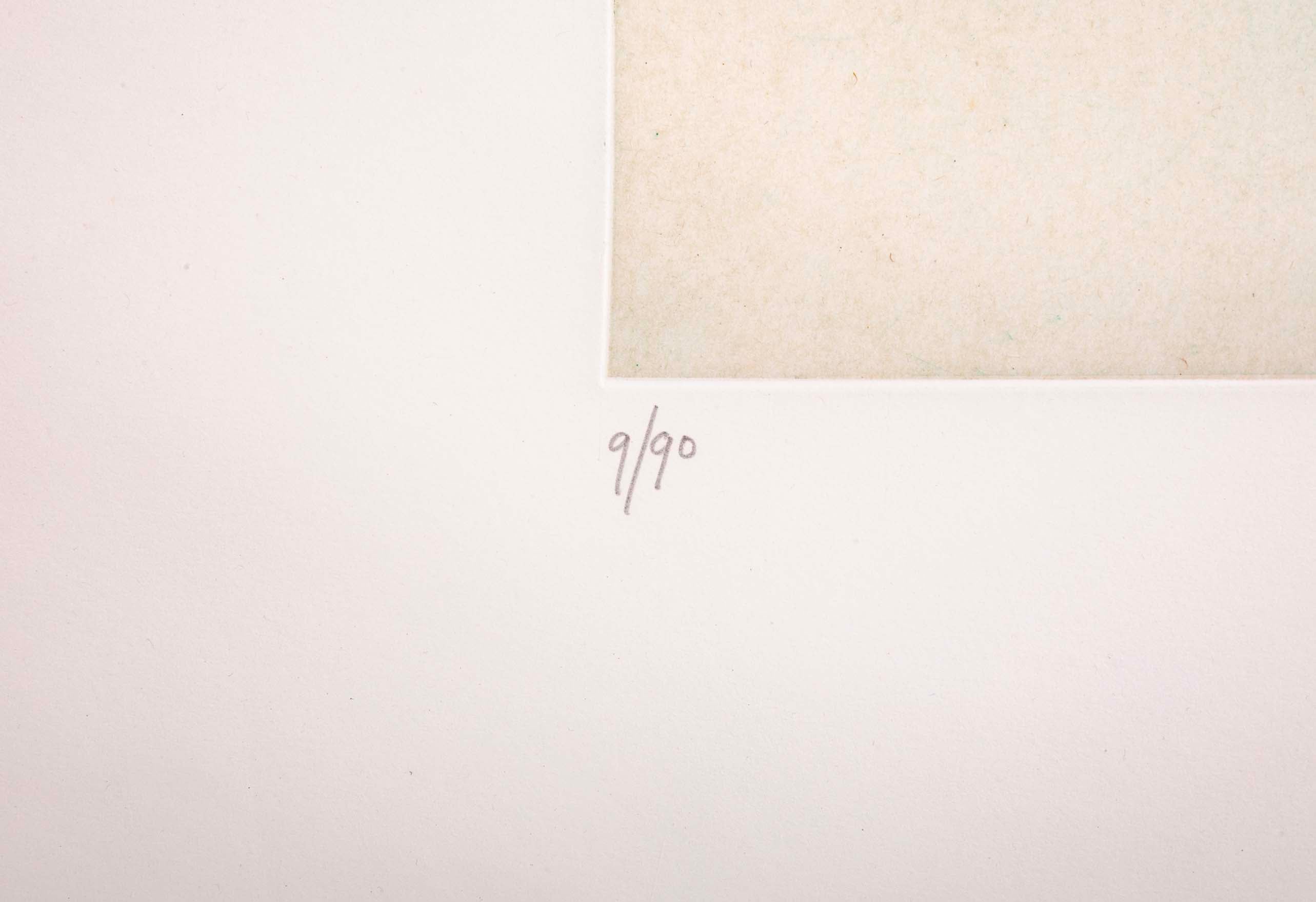 "Linear Movement" Etching & Aquatint by Victor Pasmore