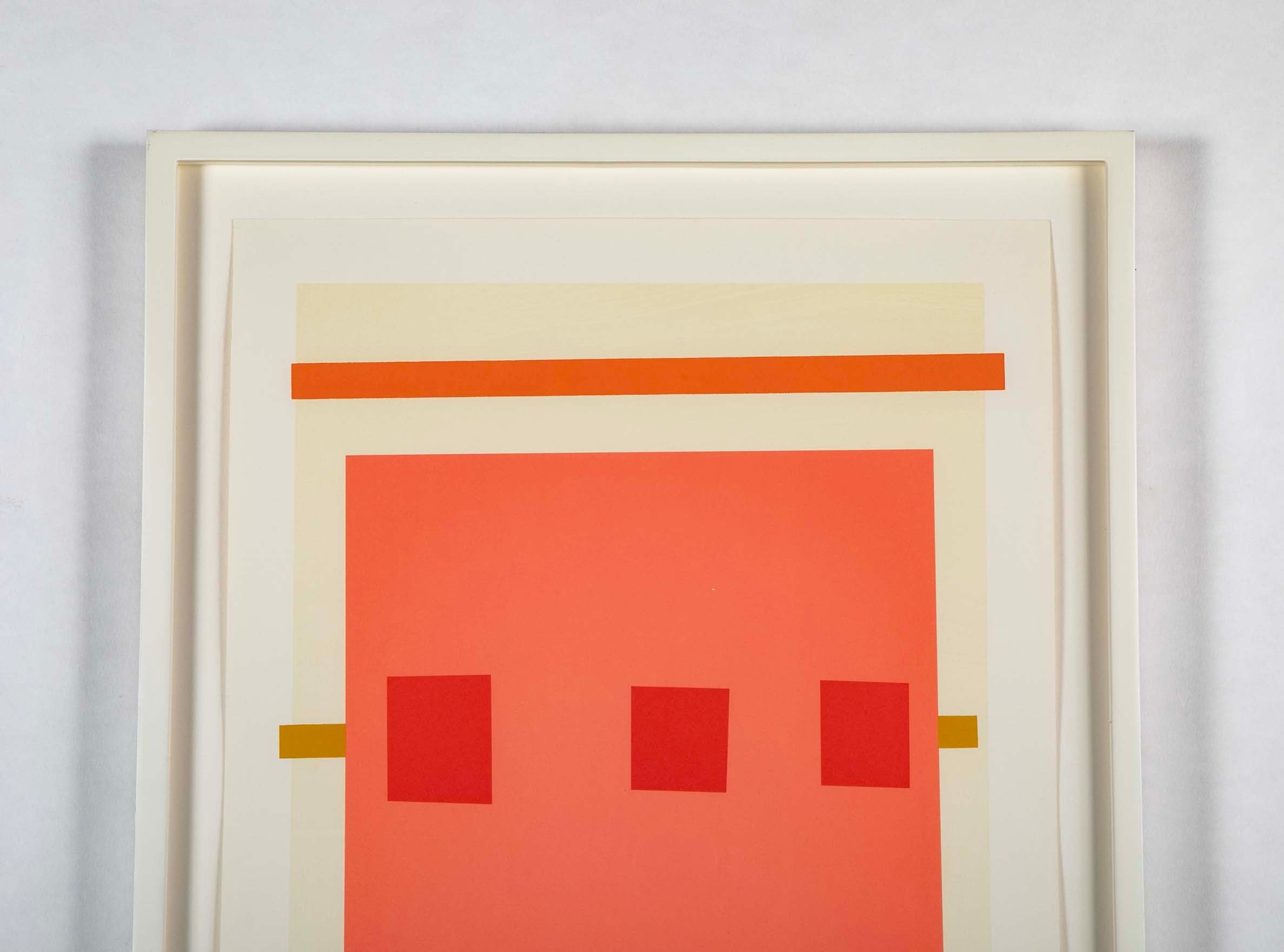 Imi Knoebel Untitled Color Lithograph with Hand Stenciling