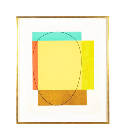 "Five Color Frame" Screenprint by Robert Mangold