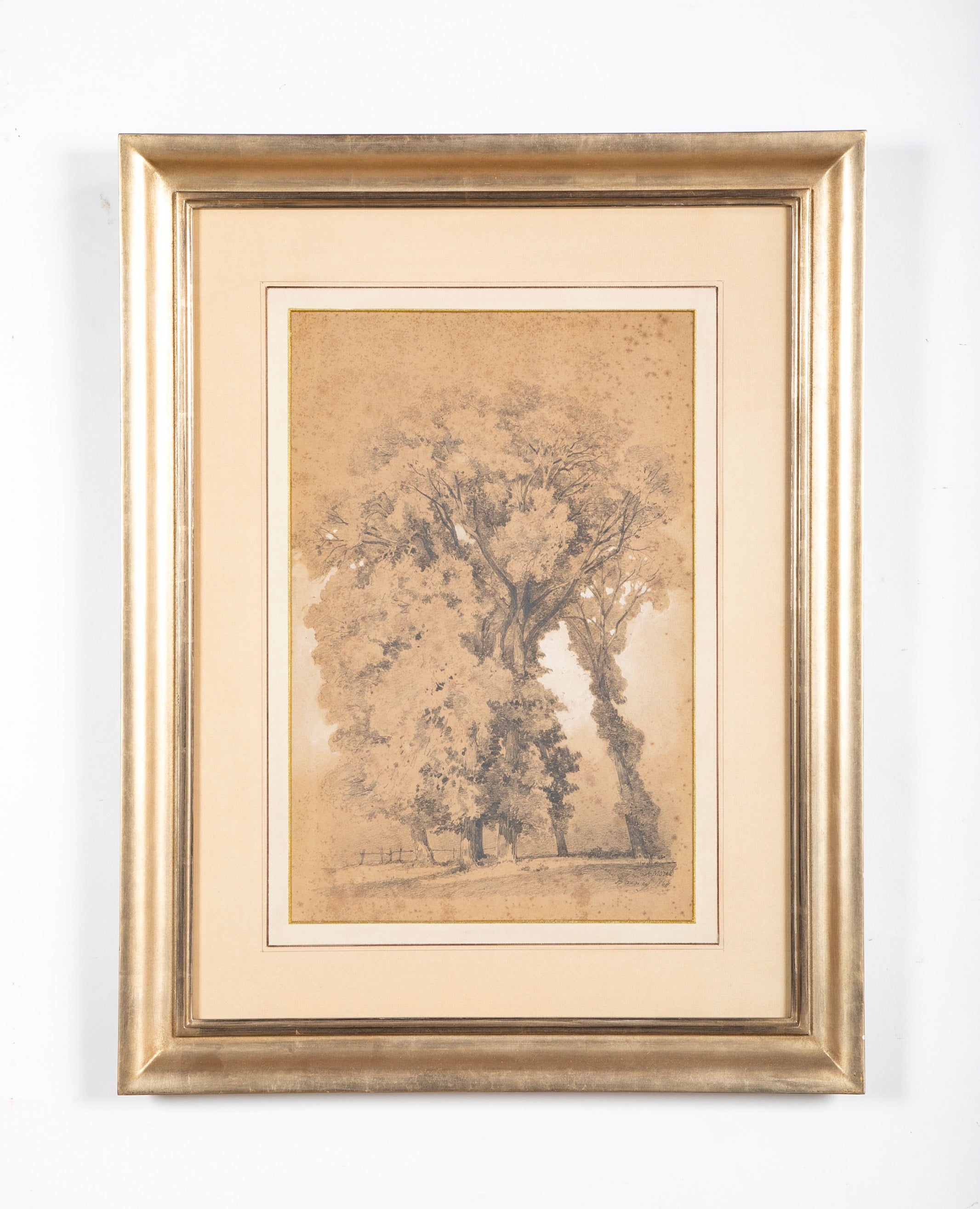 Charcoal & Chalk Drawing by Jean-Alfred Morie