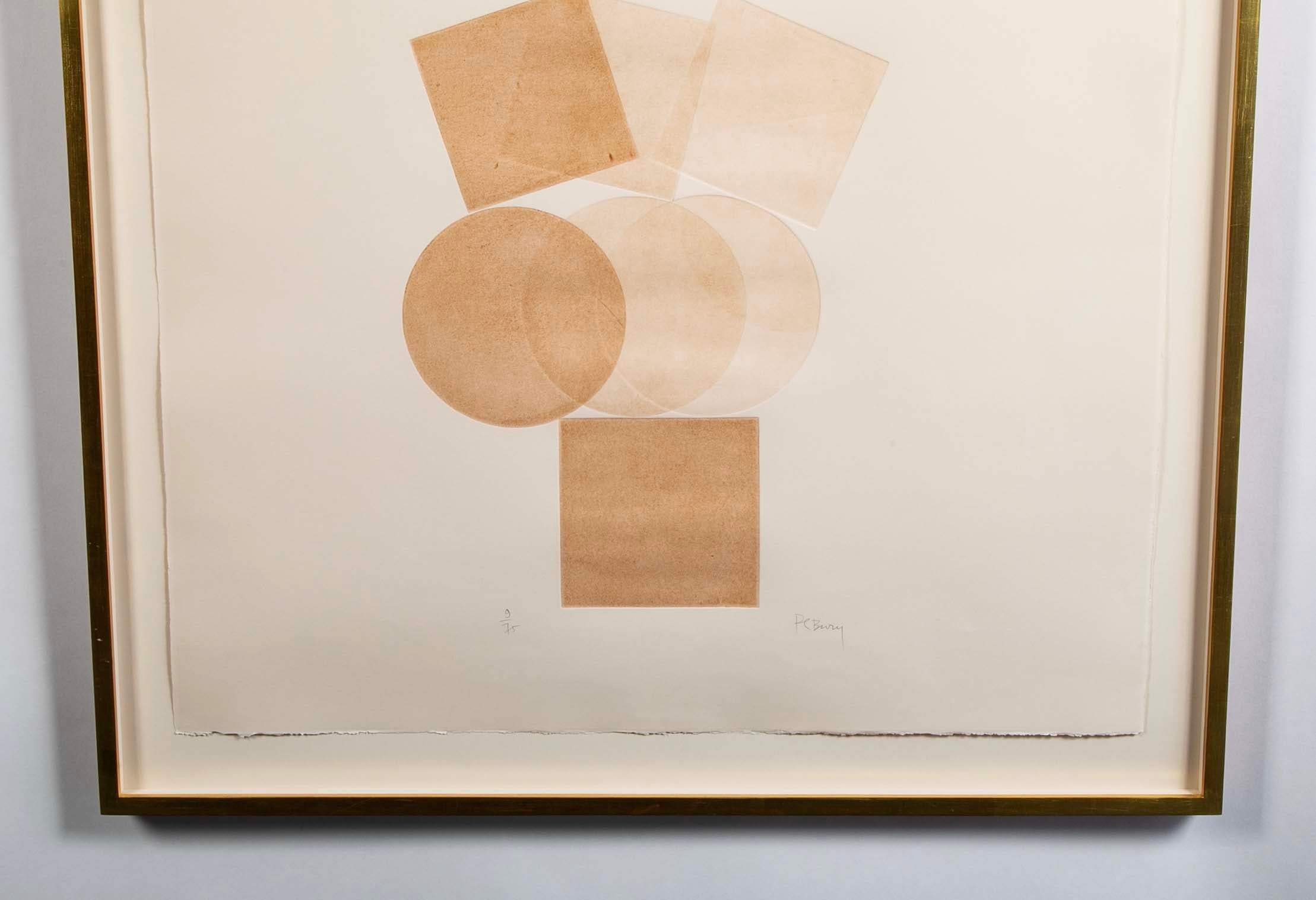 Etching, Aquatint & Relief Print by Belgian Artist Pol Bury