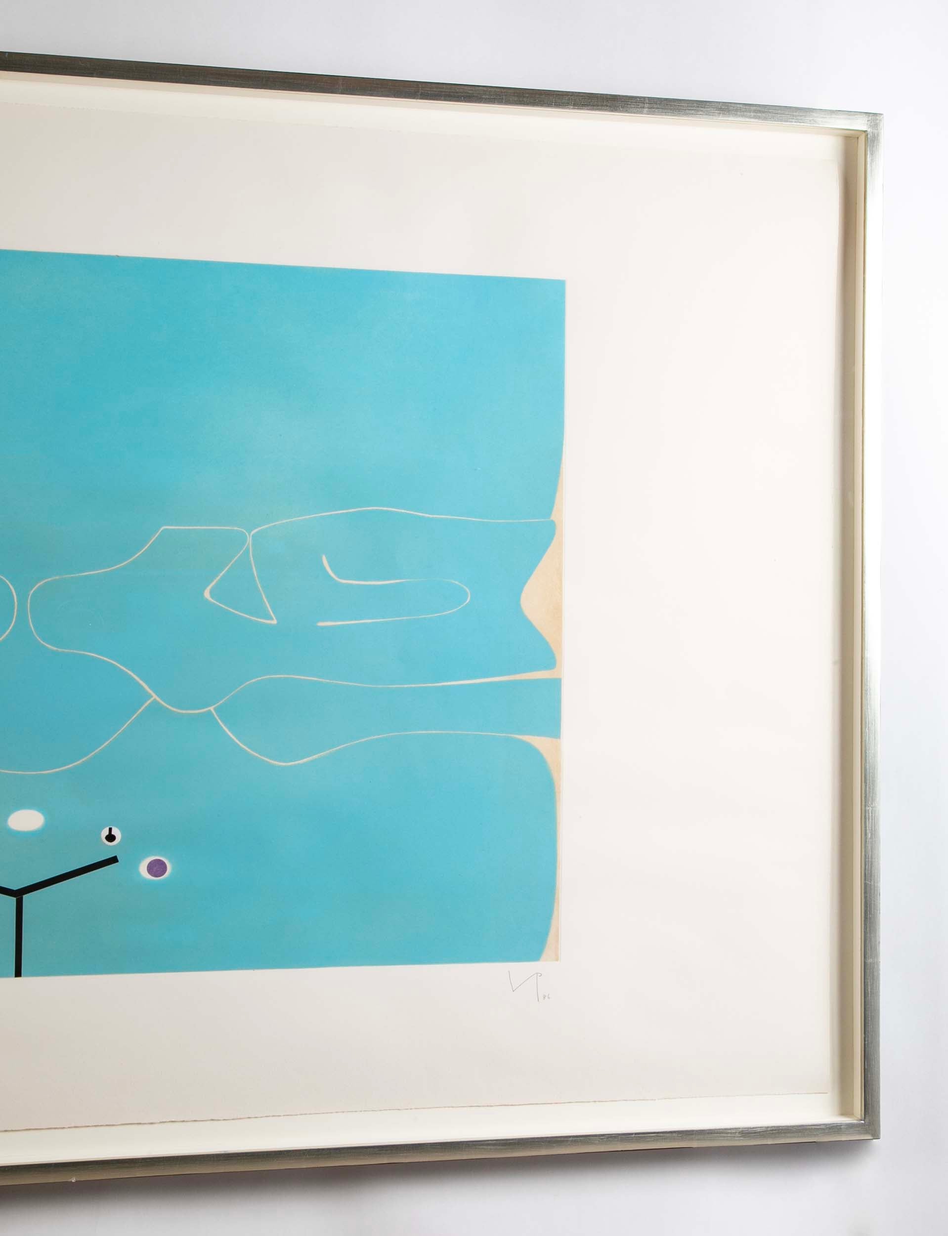 "Soft is the Sound of the Ocean" ( Lynton G38 ) Color Etching & Aquatint by Victor Pasmore