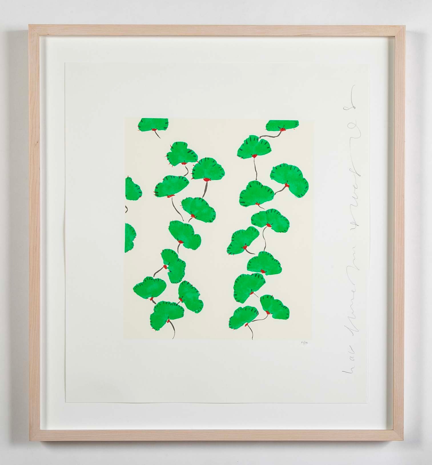 "Wallflowers" Serigraph of Flowers by Donald Sultan